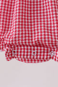 Red watermelon ruffle bubble - 3