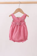 Red watermelon ruffle bubble - 5