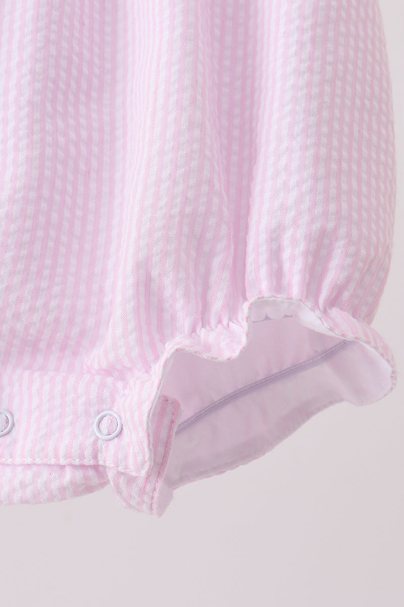 Pink lemon ruffle gingham bubble - 4