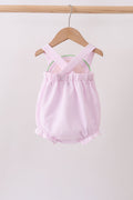 Pink lemon ruffle gingham bubble - 5