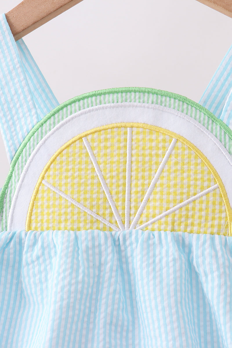 Mint lemon ruffle bubble - 2