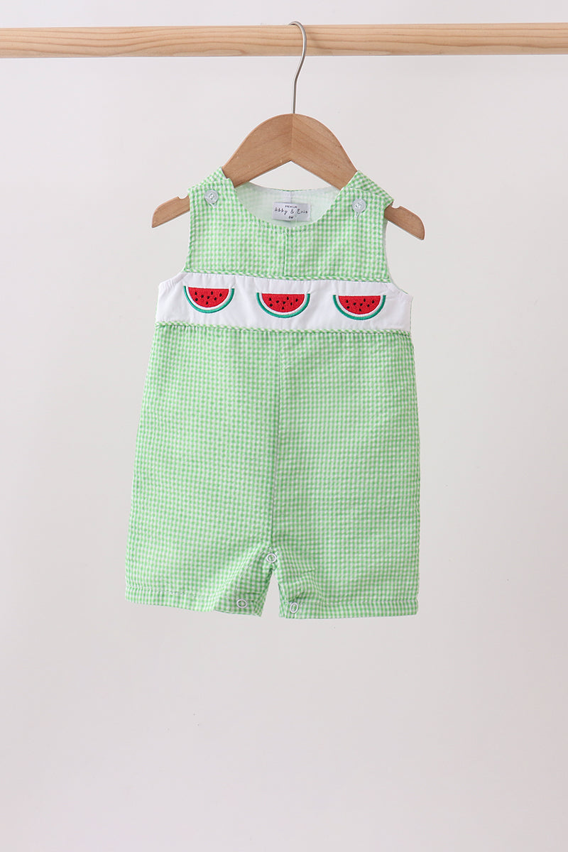 Green watermelon embroidery jonjon - 1
