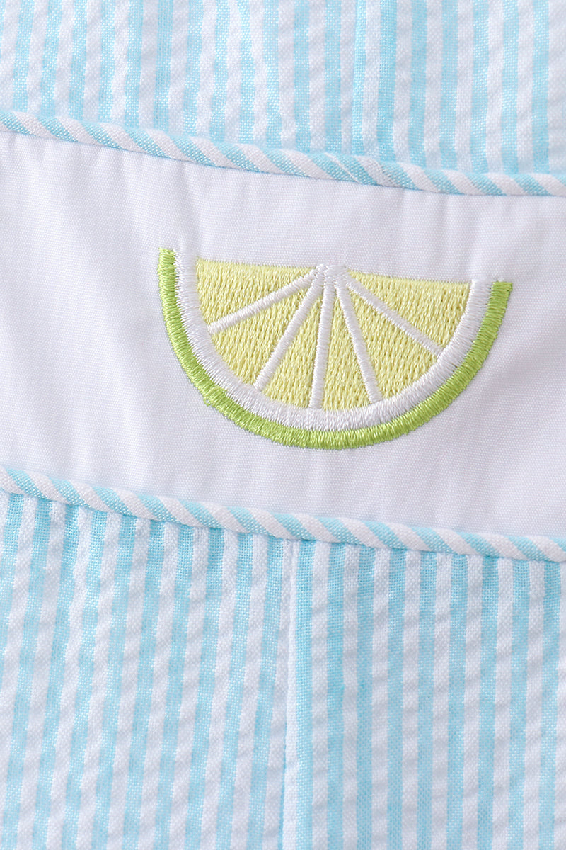 Blue lemon embroidery jonjon - 3