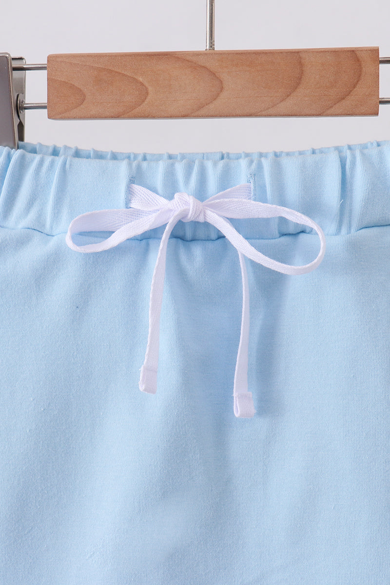 Mint scallop hem bow skort - 2