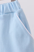 Mint scallop hem bow skort - 3