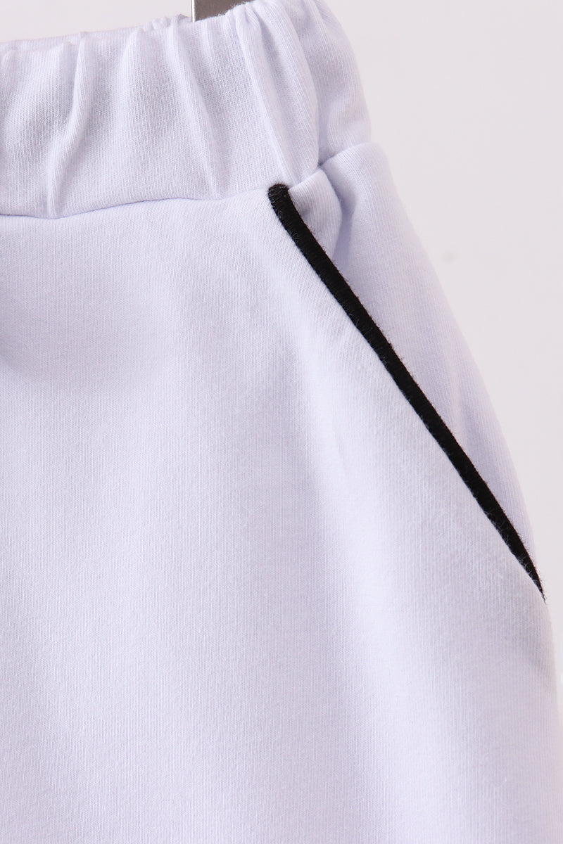 Snow white scallop hem bow skort - 3
