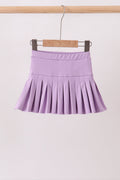 Purple pleated skort - 1