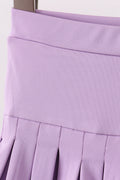 Purple pleated skort - 2