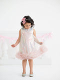 Blush Sparkle Tulle Party Dress | Girls Party Dress - 6