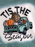 Fall Thanksgiving Halloween 3 pieces Short sleeve O-neck T-shirt - 5