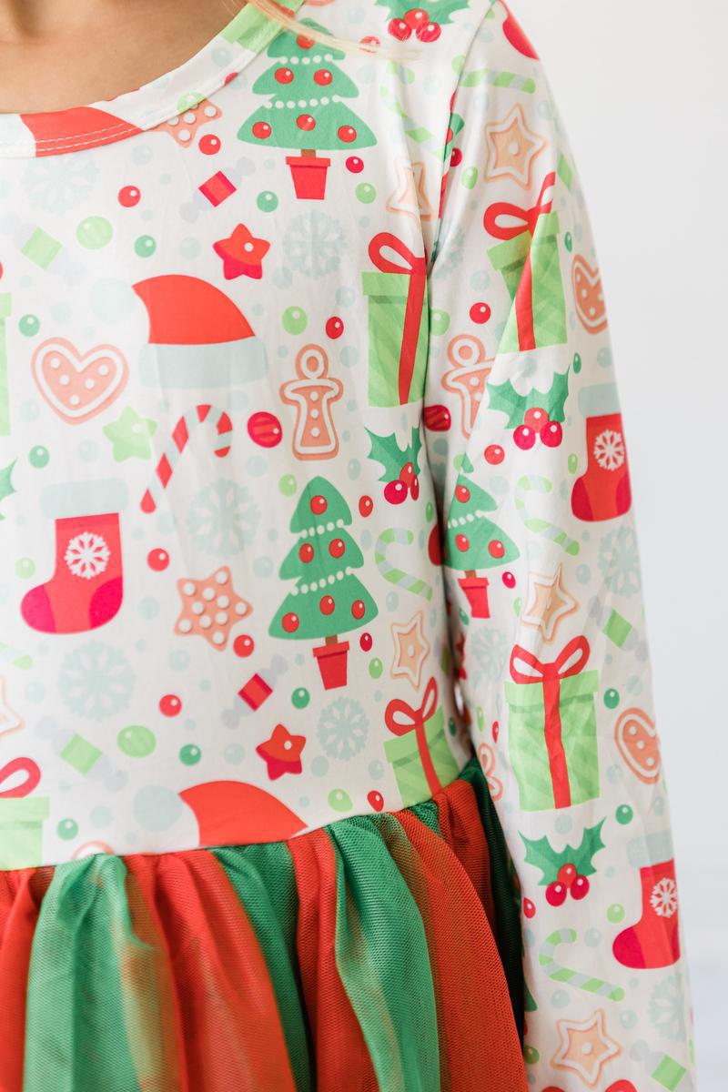 All I Want for Christmas L/S Tutu Dress - 2