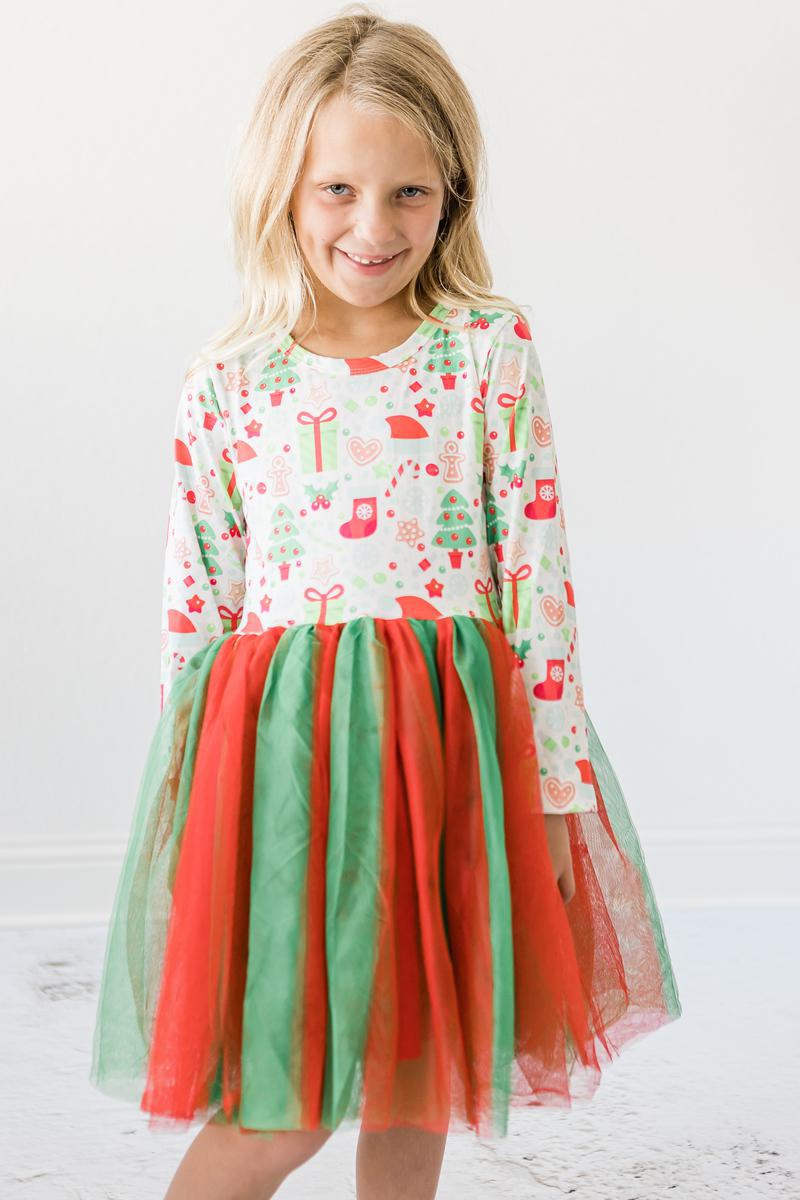 All I Want for Christmas L/S Tutu Dress - 4