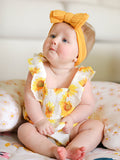 Sunflower Girls Smocked Ruffle Romper - 1