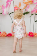 Berries & Bows Ruffle Cross Back Romper - 4