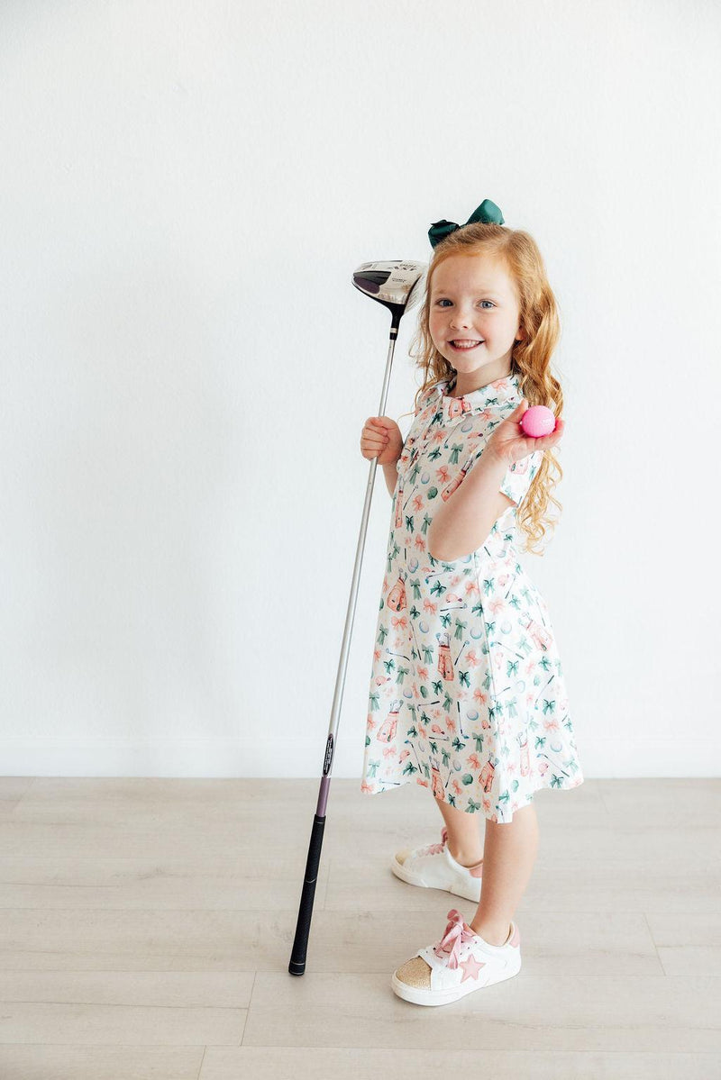 Birdies & Bows S/S Polo Dress - 2