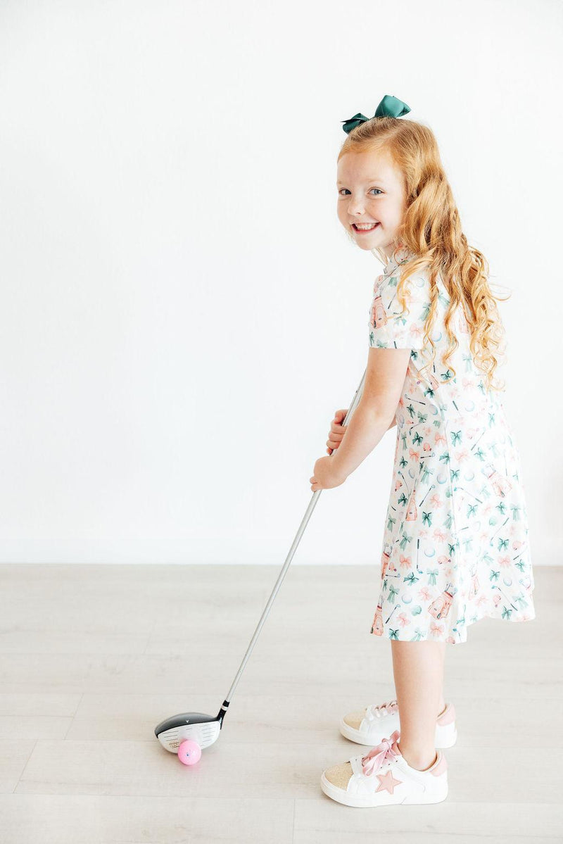 Birdies & Bows S/S Polo Dress - 4