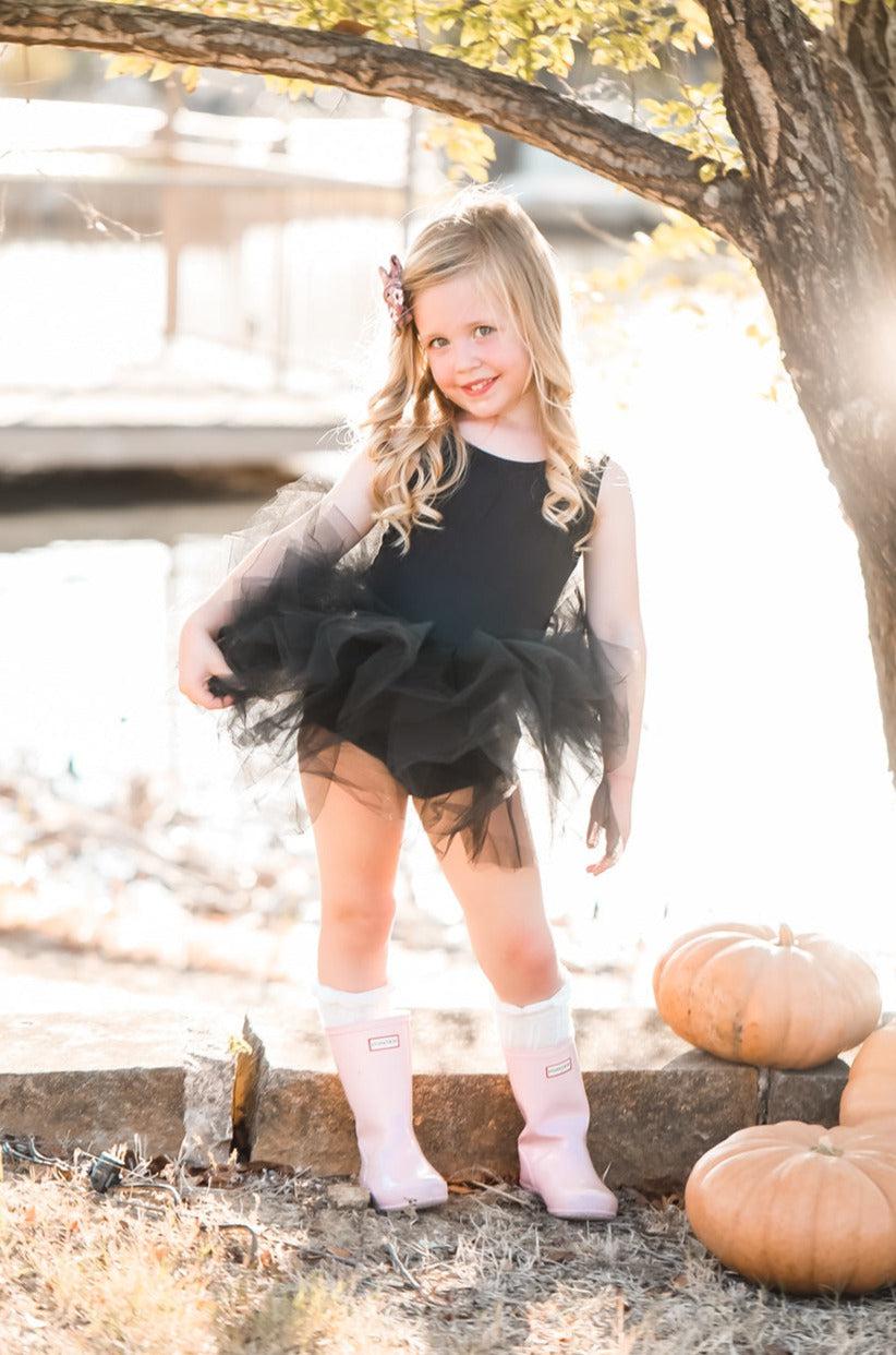 Girls Dance Black Tutu Leotard