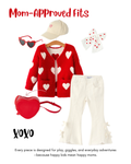 Charming White Denim Pants with Cute Bows - 6