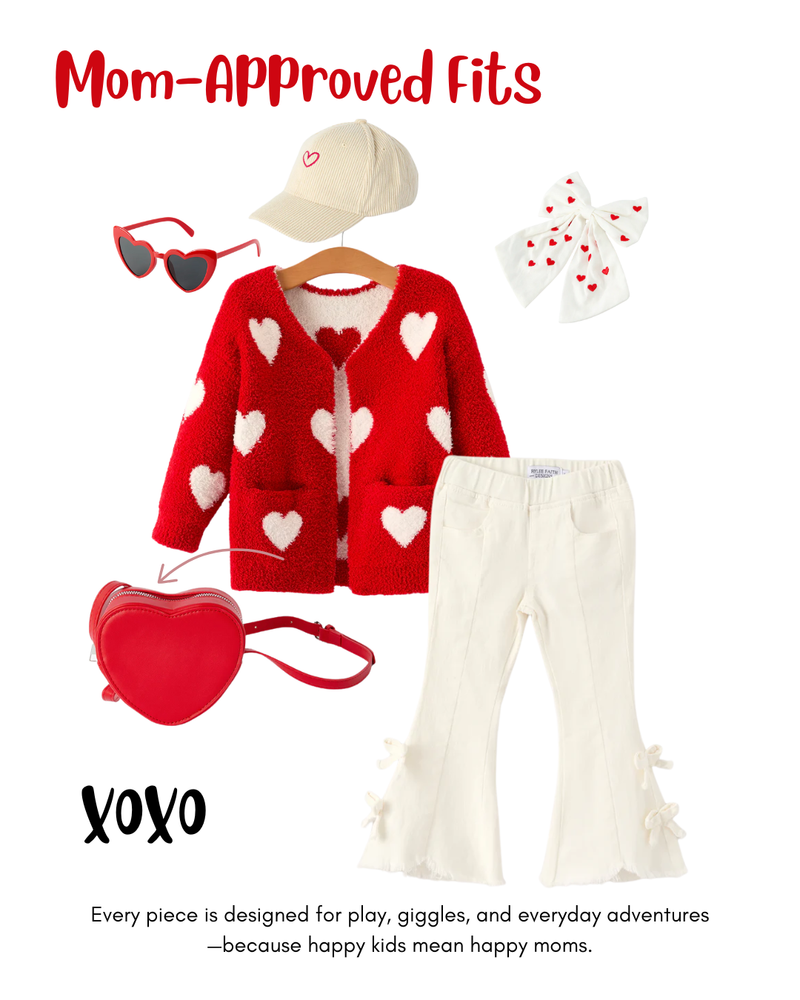 Charming White Denim Pants with Cute Bows - 6