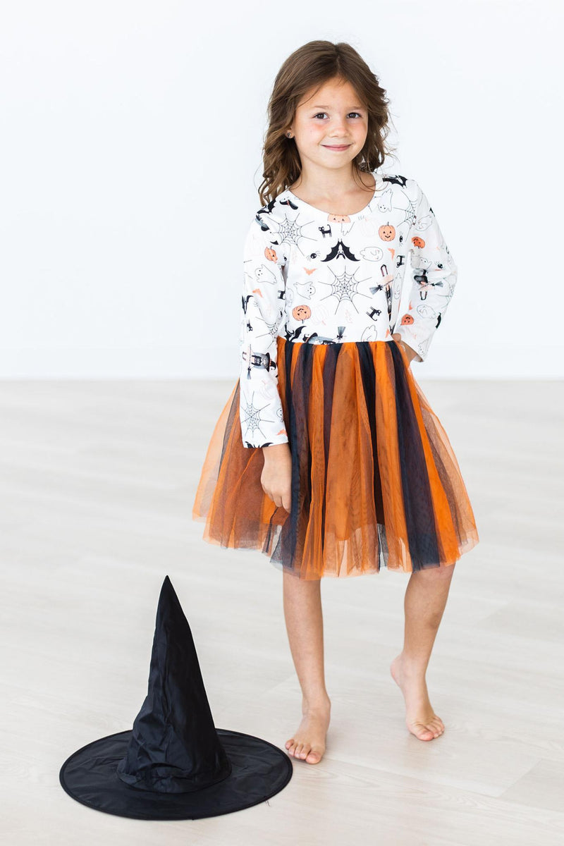 Boo-tiful Halloween L/S Tutu Dress - 4