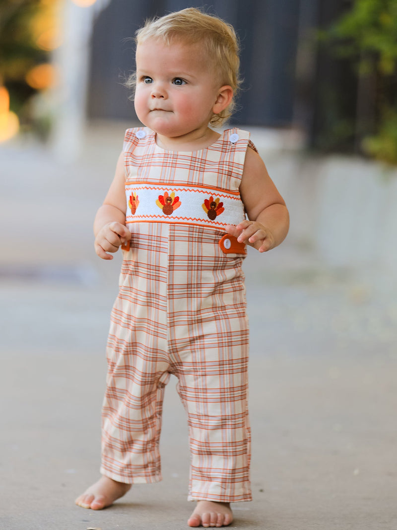 Thanksgiving Turkey Plaid Baby JonJon - 5