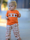 Thanksgiving Turkey Plaid Boys Pants Set - 3