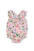 Butterfly Meadows Ruffle Cross Back Romper - 1