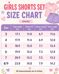 Girls Back To School Apple Bow Pocket Ruffle Top Shorts Set - 6