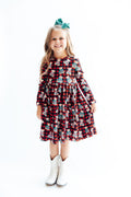 Christmas Bears L/S Pocket Twirl Dress - 4