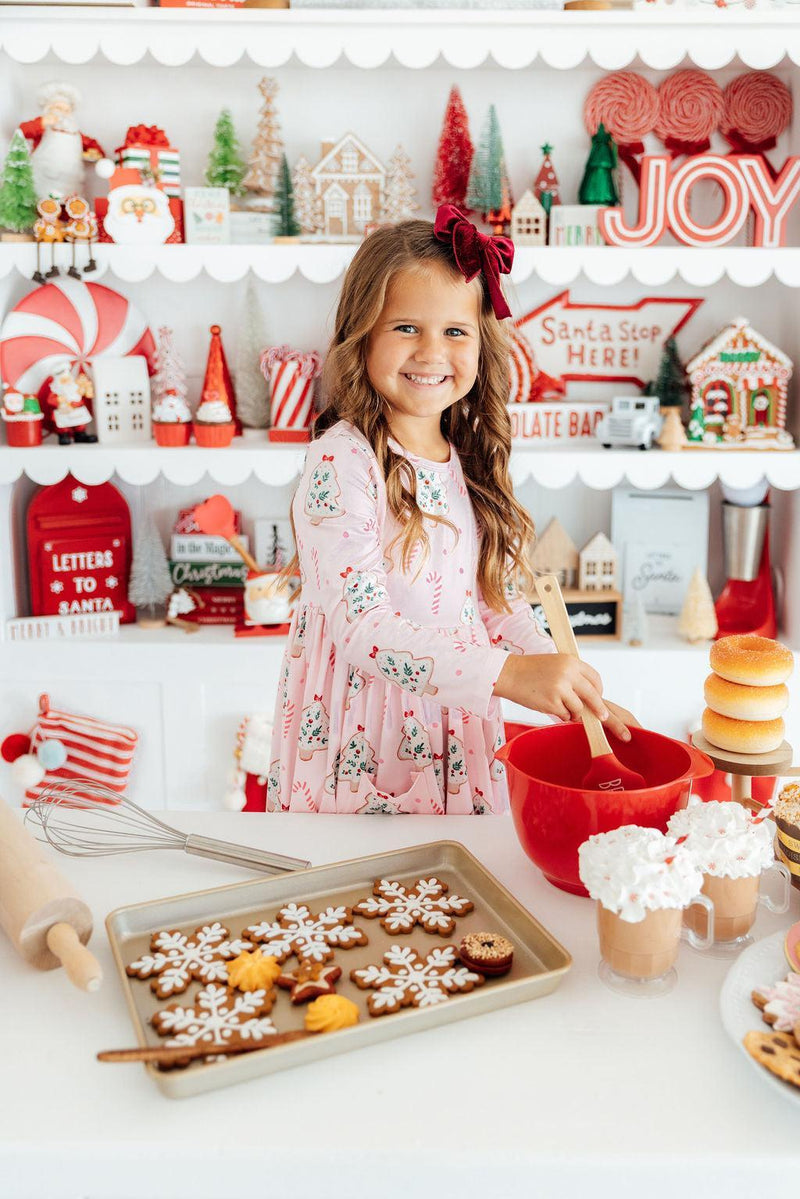 Christmas Cookies L/S Pocket Twirl Dress - 2