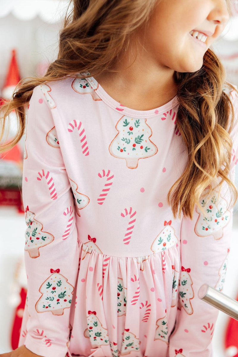 Christmas Cookies L/S Pocket Twirl Dress - 1