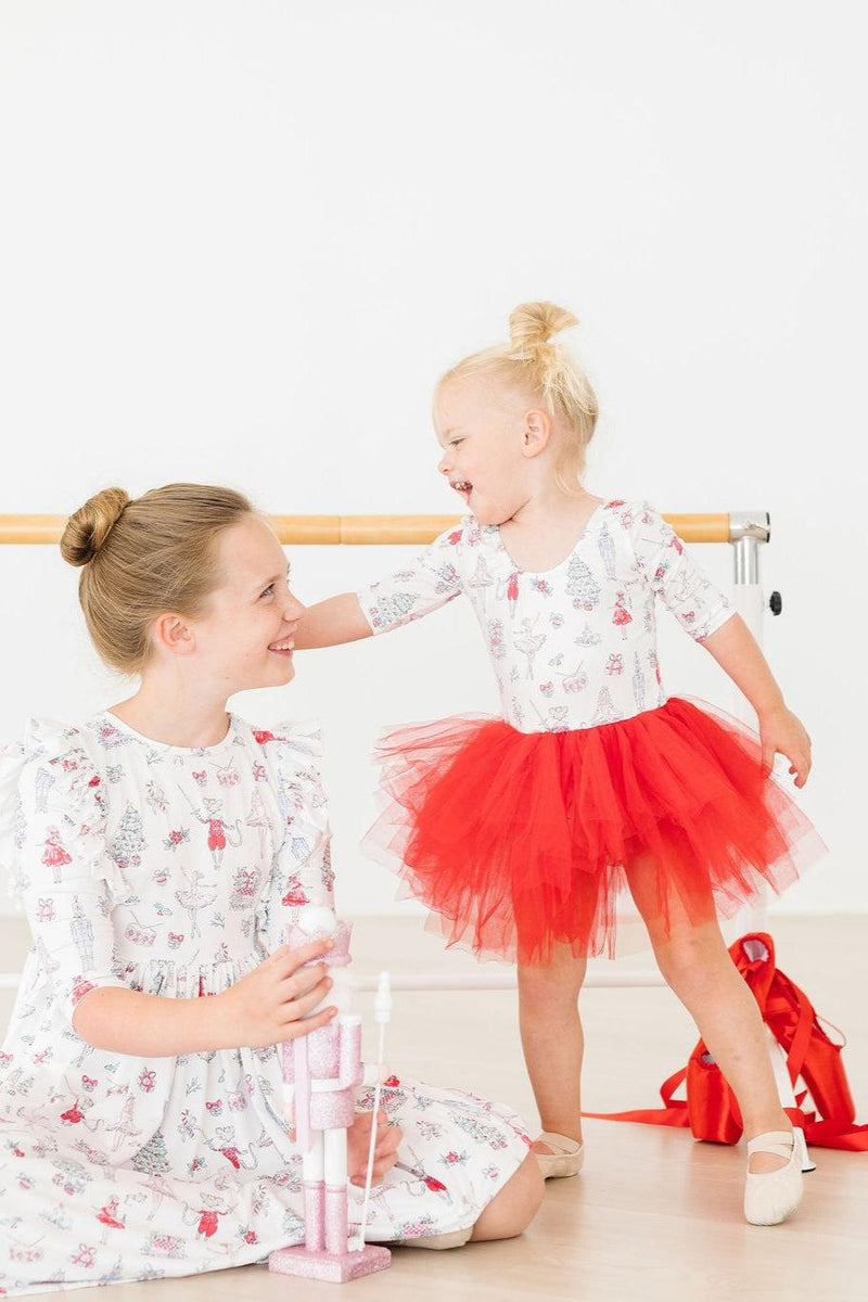 Clara's Christmas 3/4 Tutu Leotard - 3