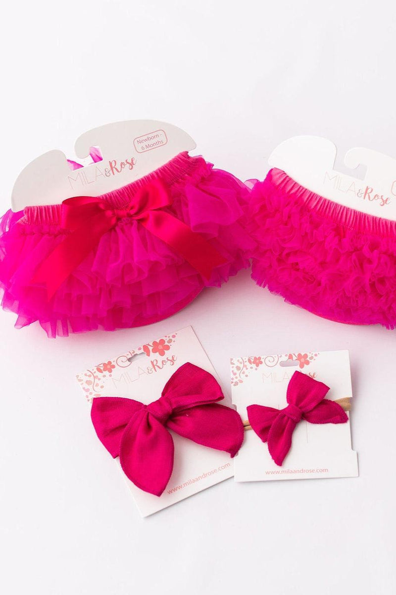 Hot Pink Ruffle Tutu Bloomer - 2