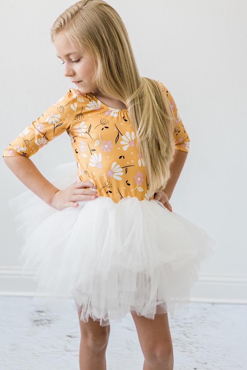 Dandelions in Fall 3/4 Tutu Leotard - 3