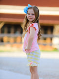 Back To School Girls "ABC" Embroidered Ruffle Set - 5