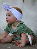 Fall Thanksgiving Chicken Smock Embroidered Green  Baby Girl Romper - 4