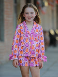 Mommy & me Halloween Pumpkin Pajama Set - 3