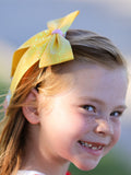 Back to School Sequin Bow Hairpin - 4
