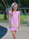Girls Back to School Bow Pencil Twirl Dress - 1
