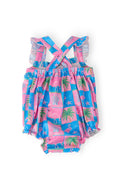Flock Star Ruffle Cross Back Romper - 2
