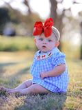 Farm Smocking Embroidered Girls Outfits - 2