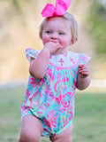Easter Cross Smocking Embroidery Baby Girl Romper - 3