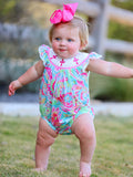 Easter Cross Smocking Embroidery Baby Girl Romper - 1