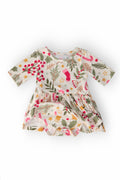 Holly Jolly Christmas 3/4 Sleeve Twirl Bodysuit - 2