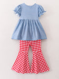 Farm Animals Bell Bottom Girls Outfit - 3
