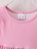 Pink Girls Farm Animals Bell Bottoms outfit - 6