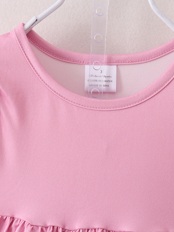 Pink Girls Farm Animals Bell Bottoms outfit - 6