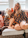 Halloween Candy Corn Mommy and Me Pajama Set Matching Lounge Set - 3