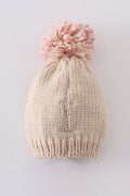 Rainbow hand embroidered pom pom beanie hat - 7