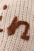 Hand embroidered pom pom beanie hat mommy&me - 5